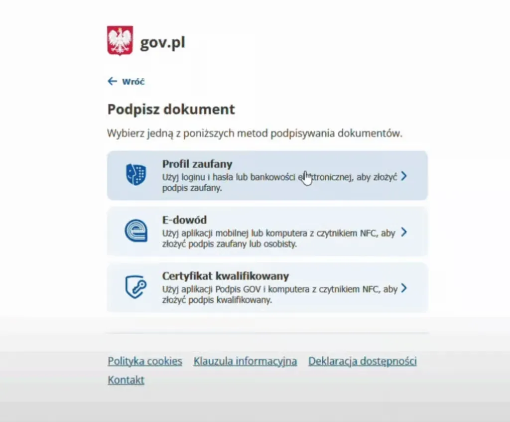 Trusted Profile login confirmation
